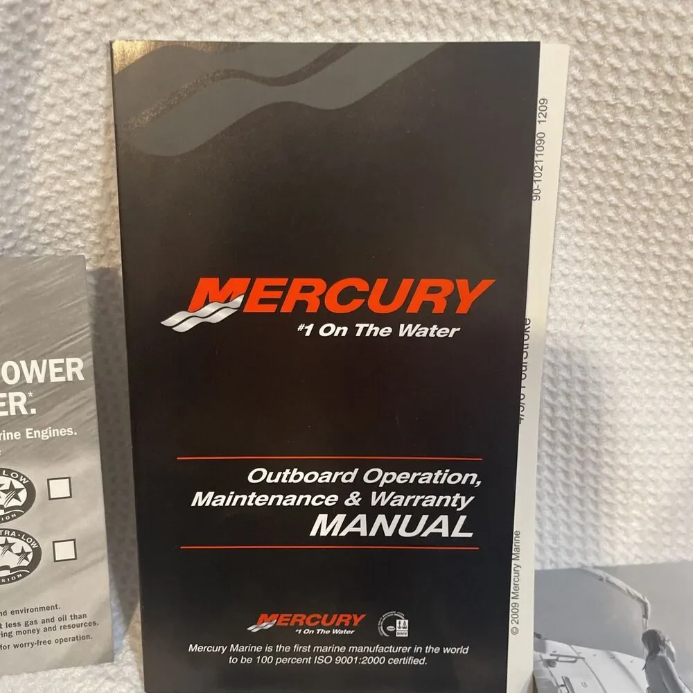 MERCURY OUTBOARD OPERATION MAINTENANCE WARRANTY MANUAL 90-10211090 1209, NEW